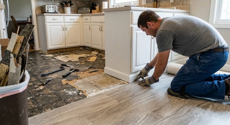 Linoleum Floor Installation in Battle Ground, WA